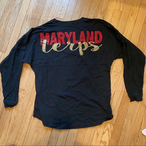 🐢University of Maryland Spirit Jersey❤️🖤 - Picture 1 of 4